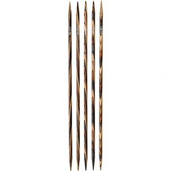 PryPrym Strumpfstricknadeln aus Holz Natural 5 Stück 20cm Ø3,0mm
