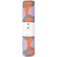 Canvas Stoff Baumwollstoff Pfifferlinge Flieder Neon Orange von Rico Design 50x140cm in der Verpackung
