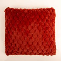 89501-Kuschelkissen-3D-Knubbel-marsala-rotbraun-45x45cm-IMG-3091.jpg Kuschelkissen mit 3D-Knubbelstruktur in Marsala Rotbraun, 45x45 cm, weich gepolstert, plastische Oberfläche, dekorativ, modern und gemütlich für Wohnräume - Vollansicht