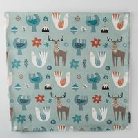 Kissenhülle Scandi Christmas hellblau von SCHÖNER LEBEN. 40x40cm ohne Füllung