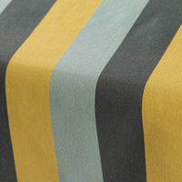 Tischläufer aus Baumwolle mit Streifen grün, grau und hellblau 40x160cm von SCHÖNER LEBEN. Detail Stoff