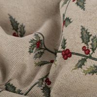 89601-Gobelin-Dekostoff-Mistelzweige-mit-Beeren-Gitter-beige-rot-gruen-1-40m-Breite-IMG-9255.jpg Gobelin Dekostoff Mistelzweige mit Beeren Gitter beige rot grün 1,40m Breite