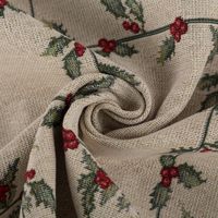 89601-Gobelin-Dekostoff-Mistelzweige-mit-Beeren-Gitter-beige-rot-gruen-1-40m-Breite-IMG-9257.jpg Gobelin Dekostoff Mistelzweige mit Beeren Gitter beige rot grün 1,40m Breite gedreht