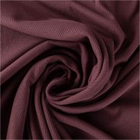 Jersey Stoff Rippjersey Feinstrick einfarbig aubergine 1,45m Breite gedreht