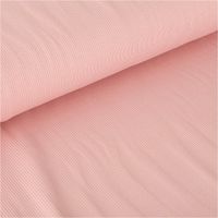Jersey Stoff Rippjersey Feinstrick einfarbig hellrosa 1,45m Breite