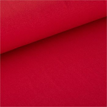 Jersey Stoff Rippjersey Feinstrick einfarbig dunkelrot 1,45m Breite