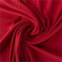 Jersey Stoff Rippjersey Feinstrick einfarbig dunkelrot 1,45m Breite gedreht
