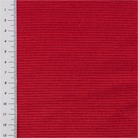 Jersey Stoff Rippjersey Feinstrick einfarbig dunkelrot 1,45m Breite mit Maßband