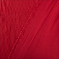 Jersey Stoff Rippjersey Feinstrick einfarbig dunkelrot 1,45m Breite mit Rückseite