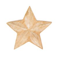 Weihnachtsstern aus Mangoholz von Sass & Belle ca 15x2,5cm