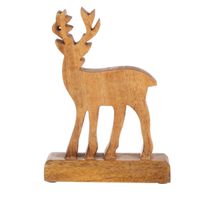 Hirsch aus Mangoholz von Sass & Belle ca 20x15x2,5cm