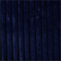 Wellness Fleecestoff Cordoptik breite Rippen einfarbig blau 1,5m Breite