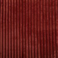 Wellness Fleecestoff Cordoptik breite Rippen einfarbig rot 1,5m Breite