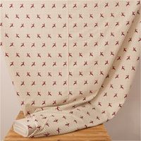 89664-Vorhangstoff-Dekostoff-springende-Hirsche-Karo-rot-beige-weiss-160cm-Stoffbreite-89664-009.jpg Vorhangstoff Dekostoff springende Hirsche Karo rot beige weiß 160cm Stoffbreite