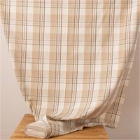 Vorhangstoff Dekostoff Hubertus Karos beige 160cm Stoffbreite