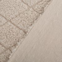 Teddystoff Diamond Rauten helles Beige 158cm Breite