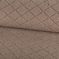 Teddystoff Diamond Rauten Soft Taupe 158cm Breite