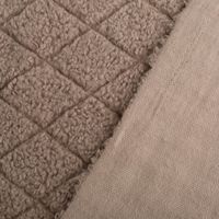Teddystoff Diamond Rauten Soft Taupe 158cm Breite