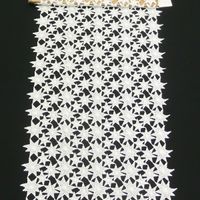 Borte Spitzenborte Tischläufer Sterne creme Meterware Breite 60cm