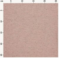 Jersey Stoff Flocken puder altrosa neon Stoffabschnitt von Rico Design 80x100cm mit Maßband