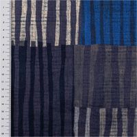 Samtstoff Polsterstoff Vorhangstoff Mike Digitaldruck blau 1,40m Breite mit Maßband