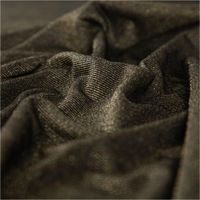 Viskose Stoff Lurex Jeresey schwarz gold 1,60m Breite
