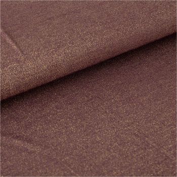 Viskose Stoff Lurex Jeresey aubergine gold 1,60m Breite am Ballen