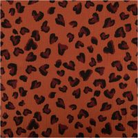 89814-Musselin-Stoff-Double-Gauze-Fauve-Leo-braun-lila-1-30m-Breite-IMG-7451.jpg Dieser hochwertige Musselin Stoff Double Gauze Fauve Leo braun lila 1,30m Breite besticht durch sein wildes Leopardenmuster mit lilafarbenen Akzenten auf einem warmen, braunen Grund - Vollansicht