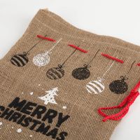Geschenksäckchen Merry Christmas aus Jute 45x30cm Vollbild ligend