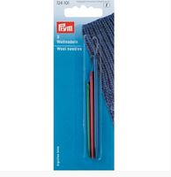 Wollnadeln aus Alu mit flexiblem Alu-Nylon-Öhr im 3er Set von Prym in der Packung
