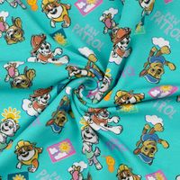 89850-Paw-Patrol-Jersey-Stoff-Baumwolle-tuerkis-1-50m-Breite-211247-0009-2.jpg Cooler Paw Patrol Lizenzprint Jersey Stoff aus Baumwolle in Türkis mit 1,50m Breite gedreht