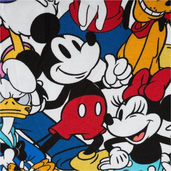 Jersey Stoff Baumwolle Mickey Mouse & Friends Digitaldruck weiß bunt 1,50m Breite Detail