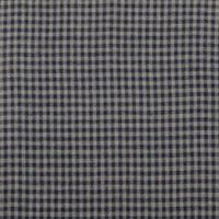 Flanell Stoff aus Baumwolle garngefärbt Mini-Karo blau 1,44m Breite glatt