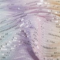 Pailettenstoff Stretch Pastell Farbverlauf silber 127cm in Falten