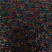 Pailettenstoff Stretch Mini Pailetten multicolor 130cm Breite