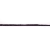 Baumwoll Kordel Zierband Doppelgewebe schwarz Breite: 5mm