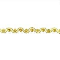 Goldborte Goldband Schnecke Gold Creme Design M
