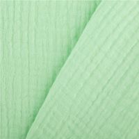 89931-Musselin-Stoff-Double-Gauze-einfarbig-lime-gruen-1-35m-Breite-IMG-0061.jpg Musselin Stoff Double Gauze einfarbig lime grün 1,35m Breite mit Rückseite