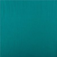 Musselin Stoff Double Gauze einfarbig petrol 1,35m Breite