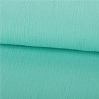 89933-Musselin-Stoff-Double-Gauze-einfarbig-tuerkis-1-35m-Breite-IMG-0047.jpg Musselin Stoff Double Gauze einfarbig türkis 1,35m Breite doubliert