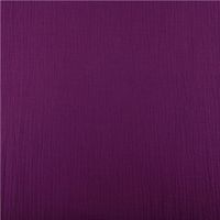 Musselin Stoff Double Gauze einfarbig aubergine 1,35m Breite