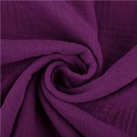 Musselin Stoff Double Gauze einfarbig aubergine 1,35m Breite gedreht