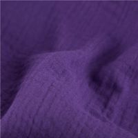 Musselin Stoff Double Gauze einfarbig dunkellila1,35m Breite in Falten