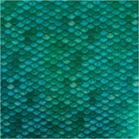 Dehnbarer Folienjersey mit glänzenden Schuppen in Grün mit 147cm Stoffbreite Vollbild des Stoffes