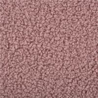 Boucle Stoff Teddystoff Kunstfell Teddy Fur uni Dark Powder Rosa 1,5m Breite, Struktur