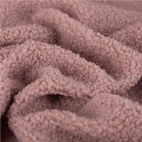 Boucle Stoff Teddystoff Kunstfell Teddy Fur uni Dark Powder Rosa 1,5m Breite, Falten