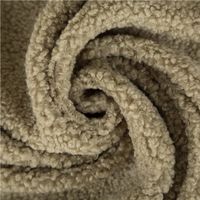 Boucle Stoff Teddystoff Kunstfell Teddy Fur uni Old Green 1,5m Breite, gedreht