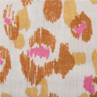 Musselin Stoff Double Gauze Karula Leo beige rosa 1,30m Breite, Detail