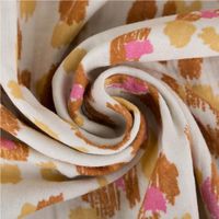 Musselin Stoff Double Gauze Karula Leo beige rosa 1,30m Breite, gedreht
