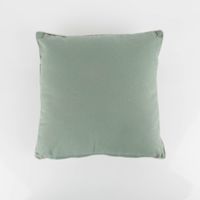 Modernes Kissen Parrot in Grün mit Kederumrandung in der Größe 40x40cm - ein schöner Hingucker auf deinem Sofa! Rueckseite